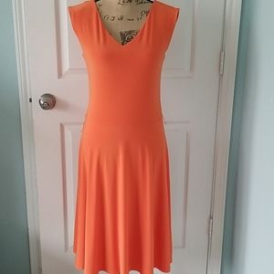 Lauren Ralph Lauren Tangerine Sleeveless Dress M